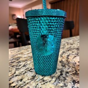 Grande Blue Chrome  studded  tumbler